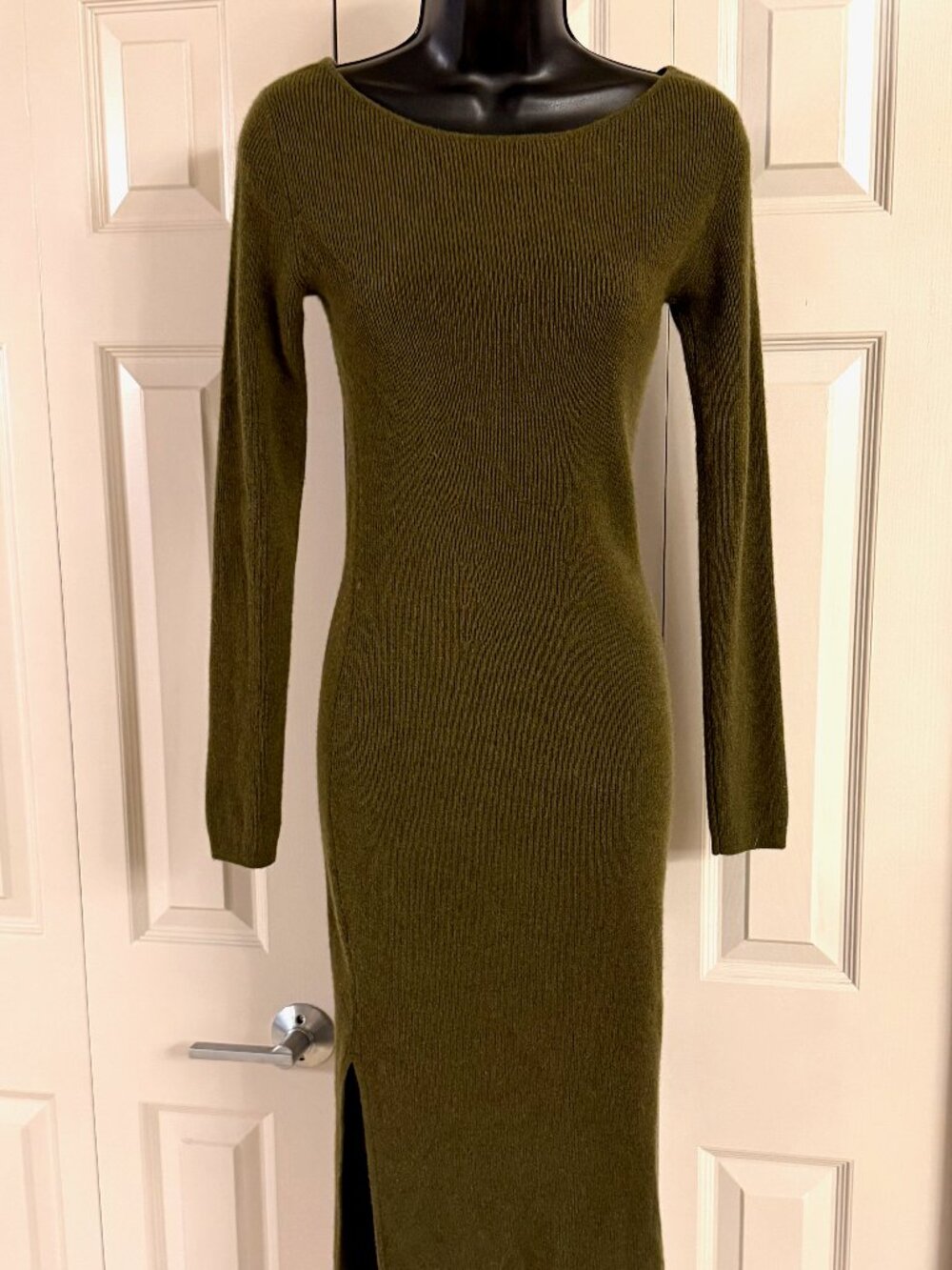 NAADAM Dark Forest Green Cashmere Long Maxi Dress [Size] Luxury Knit. S